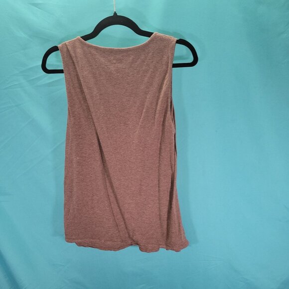 Eddie Bauer Womens Sleeveless Brown Top M Pima Cotton & Spandex - Picture 5 of 7